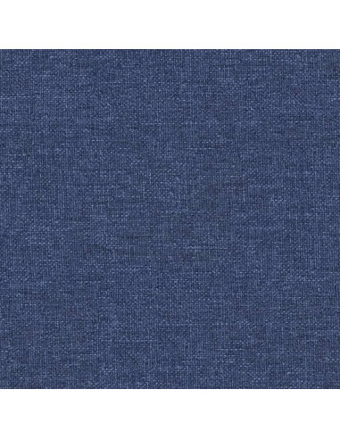 Poggiapiedi Blu 60x60x36 cm in Tessuto e Similpelle