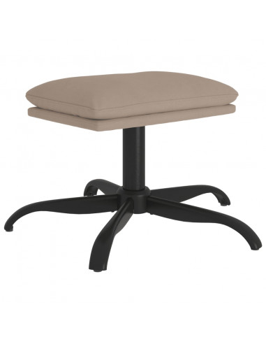 Sgabello Grigio Chiaro 60x60x36 cm in Microfibra