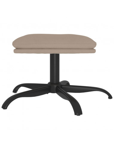 Sgabello Grigio Chiaro 60x60x36 cm in Microfibra