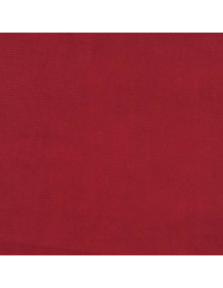 Poggiapiedi Rosso Vino 60x60x36 cm in Velluto