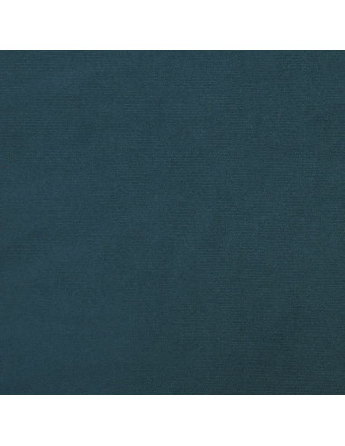 Poggiapiedi Blu 60x60x36 cm in Velluto