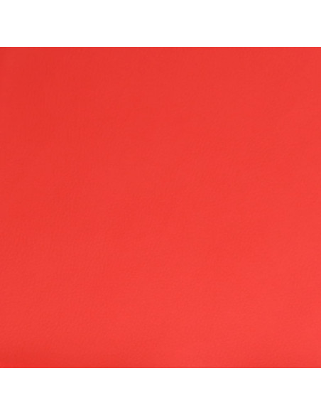 Poggiapiedi Rosso 60x60x36 cm in Similpelle