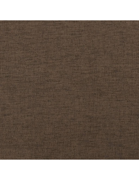 Poggiapiedi Marrone 60x60x36 cm in Tessuto e Similpelle