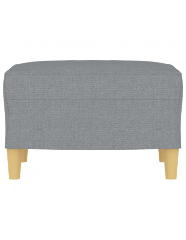 Poggiapiedi Grigio Chiaro 60x50x41 cm in Tessuto