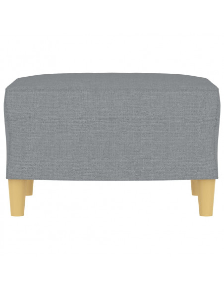 Poggiapiedi Grigio Chiaro 60x50x41 cm in Tessuto