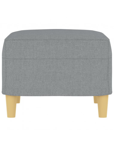 Poggiapiedi Grigio Chiaro 60x50x41 cm in Tessuto