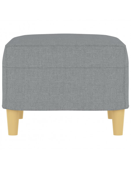 Poggiapiedi Grigio Chiaro 60x50x41 cm in Tessuto