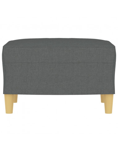 Poggiapiedi Grigio Scuro 60x50x41 cm in Tessuto