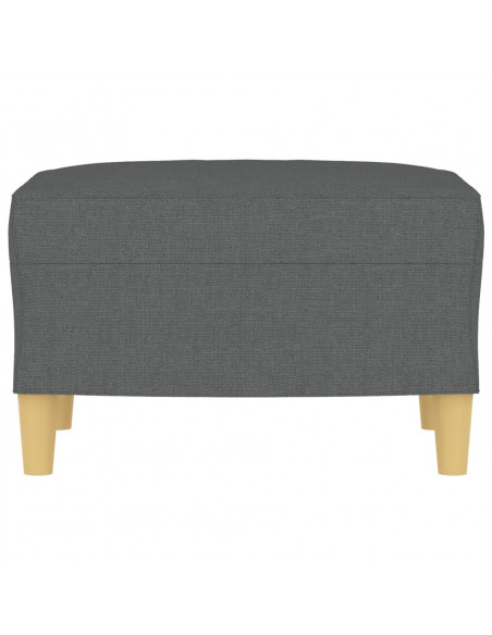 Poggiapiedi Grigio Scuro 60x50x41 cm in Tessuto