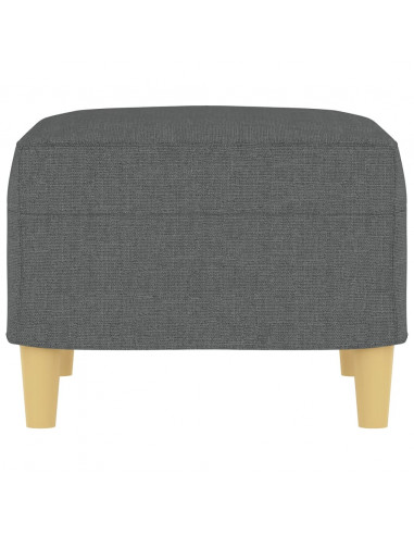 Poggiapiedi Grigio Scuro 60x50x41 cm in Tessuto