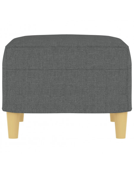 Poggiapiedi Grigio Scuro 60x50x41 cm in Tessuto
