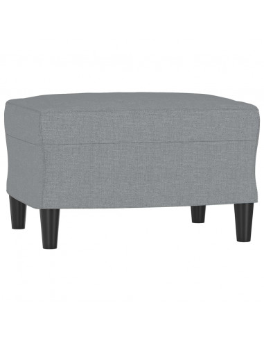 Poggiapiedi Grigio Chiaro 60x50x41 cm in Tessuto