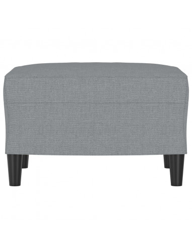 Poggiapiedi Grigio Chiaro 60x50x41 cm in Tessuto
