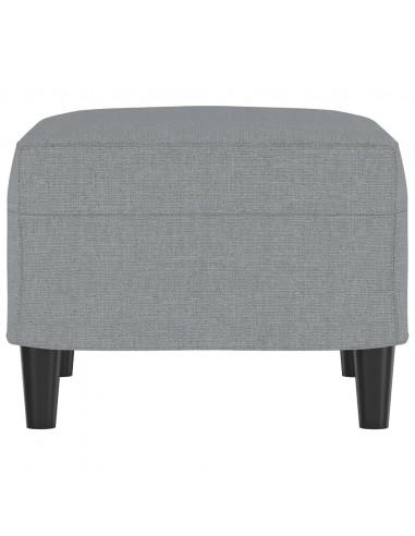 Poggiapiedi Grigio Chiaro 60x50x41 cm in Tessuto
