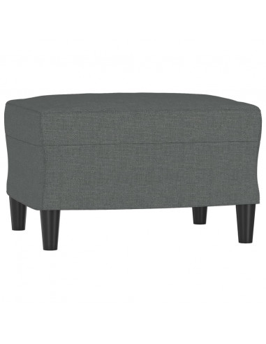 Poggiapiedi Grigio Scuro 60x50x41 cm in Tessuto