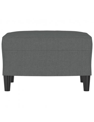 Poggiapiedi Grigio Scuro 60x50x41 cm in Tessuto