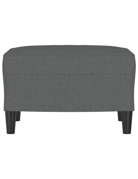 Poggiapiedi Grigio Scuro 60x50x41 cm in Tessuto