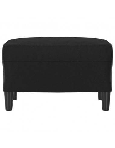 Poggiapiedi Nero 60x50x41 cm in Similpelle