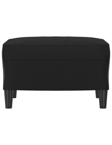 Poggiapiedi Nero 60x50x41 cm in Similpelle