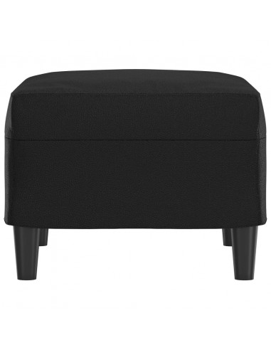 Poggiapiedi Nero 60x50x41 cm in Similpelle