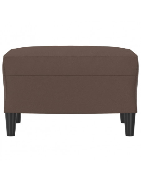 Poggiapiedi Marrone 60x50x41 cm in Similpelle