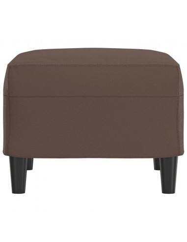 Poggiapiedi Marrone 60x50x41 cm in Similpelle