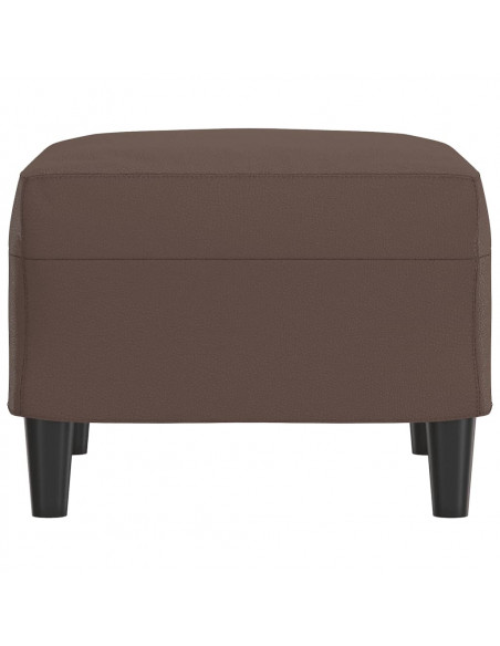 Poggiapiedi Marrone 60x50x41 cm in Similpelle