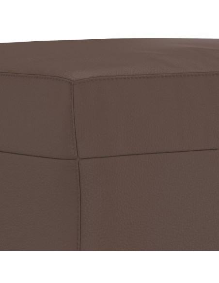 Poggiapiedi Marrone 60x50x41 cm in Similpelle