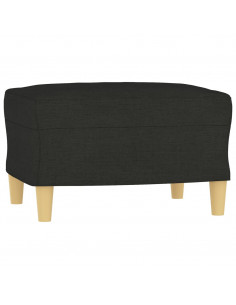 Poggiapiedi Nero 60x50x41 cm in Tessuto 2