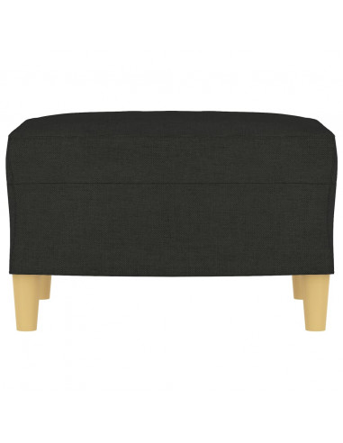 Poggiapiedi Nero 60x50x41 cm in Tessuto