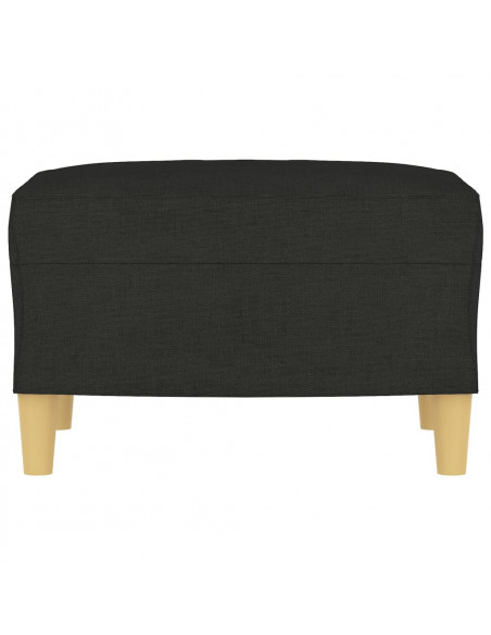Poggiapiedi Nero 60x50x41 cm in Tessuto