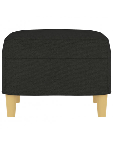 Poggiapiedi Nero 60x50x41 cm in Tessuto
