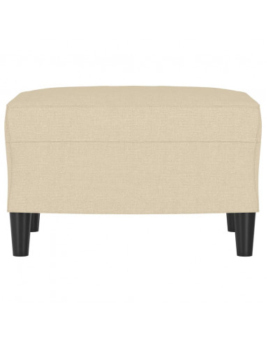 Poggiapiedi Crema 60x50x41 cm in Tessuto