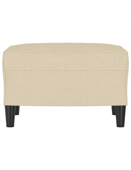 Poggiapiedi Crema 60x50x41 cm in Tessuto