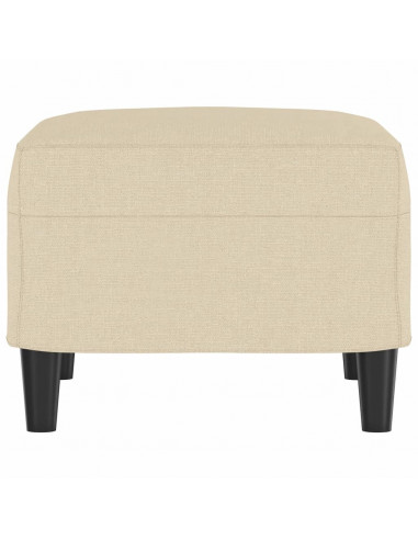 Poggiapiedi Crema 60x50x41 cm in Tessuto