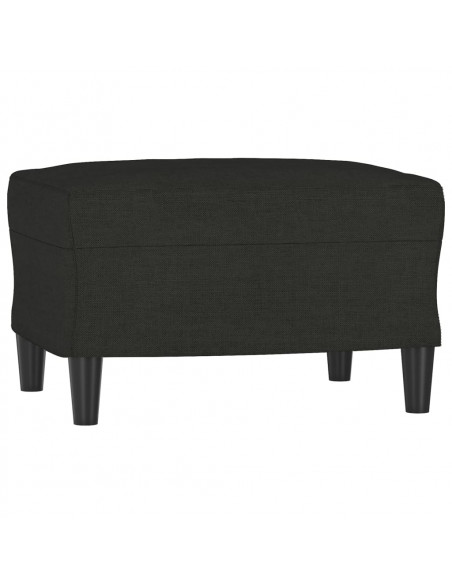 Poggiapiedi Nero 60x50x41 cm in Tessuto