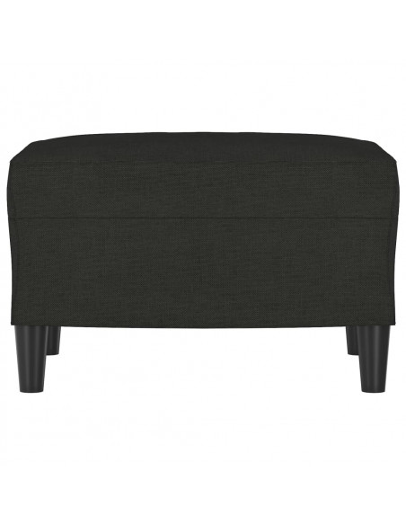 Poggiapiedi Nero 60x50x41 cm in Tessuto