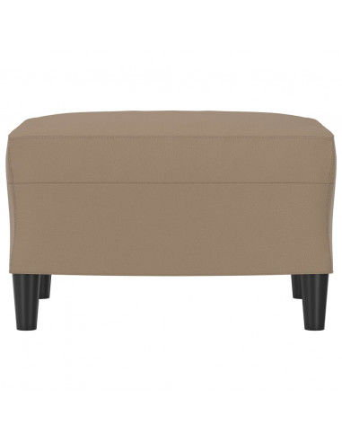 Poggiapiedi Cappuccino 60x50x41 cm in Similpelle