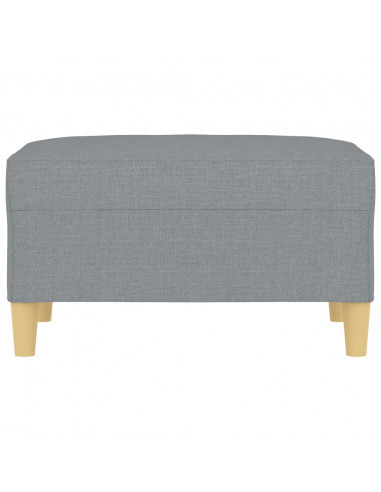 Poggiapiedi Grigio Chiaro 70x55x41 cm in Tessuto