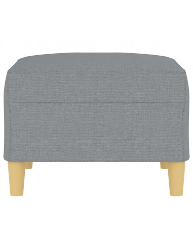 Poggiapiedi Grigio Chiaro 70x55x41 cm in Tessuto