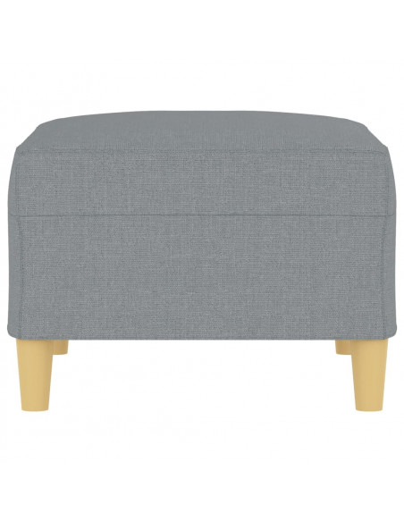 Poggiapiedi Grigio Chiaro 70x55x41 cm in Tessuto