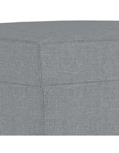 Poggiapiedi Grigio Chiaro 70x55x41 cm in Tessuto