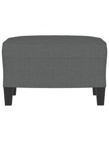 Poggiapiedi Grigio Scuro 60x50x41 cm in Tessuto