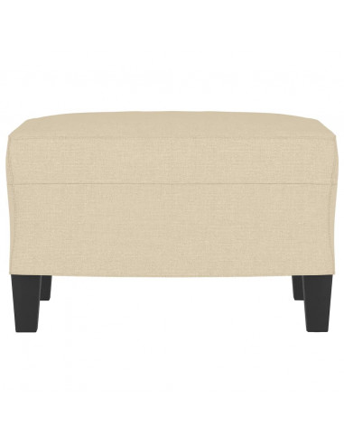 Poggiapiedi Crema 60x50x41 cm in Tessuto