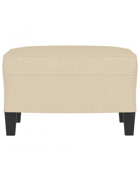 Poggiapiedi Crema 60x50x41 cm in Tessuto