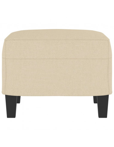 Poggiapiedi Crema 60x50x41 cm in Tessuto