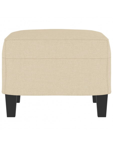 Poggiapiedi Crema 60x50x41 cm in Tessuto