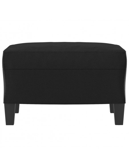 Poggiapiedi Nero 60x50x41 cm in Similpelle