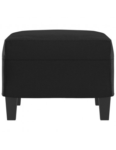 Poggiapiedi Nero 60x50x41 cm in Similpelle