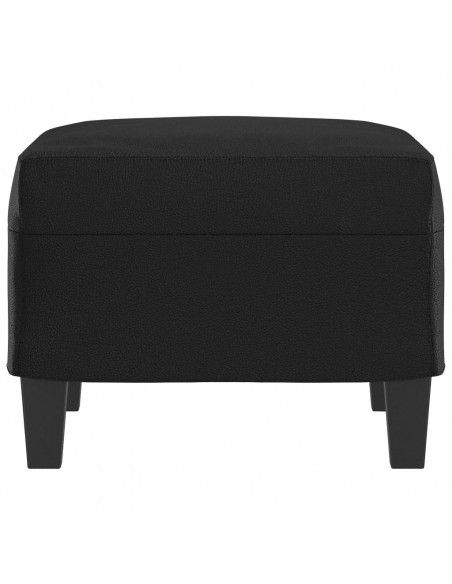 Poggiapiedi Nero 60x50x41 cm in Similpelle